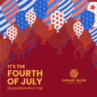 Fourth of July Balloons Instagram post Image Preview