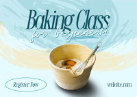 Beginner Baking Class Postcard Image Preview