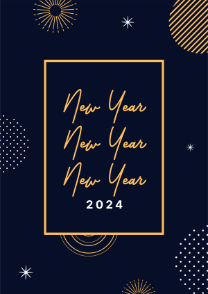 Elegant New Year Poster Image Preview