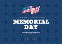 Remember & Honor Postcard Design