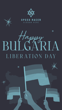 Happy Bulgaria Liberation Day Facebook Story Design