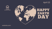 Heart-shaped Earth Zoom Background Image Preview