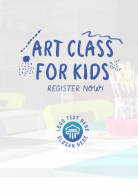 Art Class For Kids Flyer Image Preview