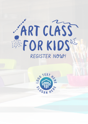 Art Class For Kids Flyer Image Preview