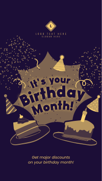It's your Birthday Month Facebook Story Design