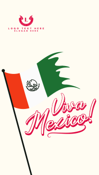 Raise Mexican Flag Instagram Story Design