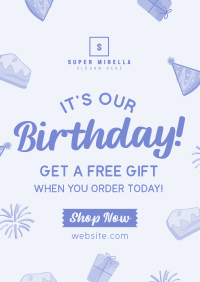 Business Birthday Promo Poster Image Preview