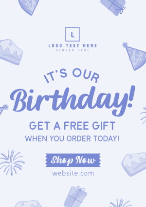 Business Birthday Promo Poster Image Preview