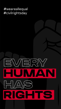 Every Human Has Rights Facebook Story Design