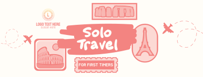 Stickers Solo Traveler Facebook cover Image Preview