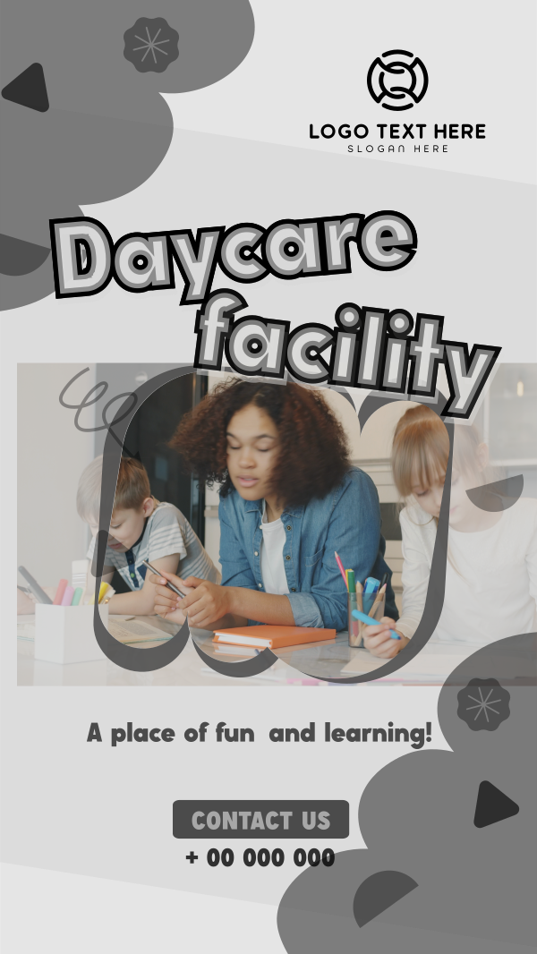 Cute Daycare Facility Instagram Story Design