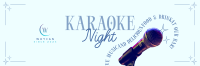 Karaoke Bar Twitter Header Design