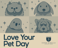 Modern Love Your Pet Day Facebook Post Design