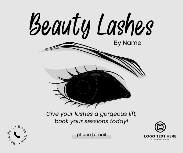 Beauty Lashes Facebook Post Design Image Preview