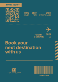 Plane Ticket Flyer Design