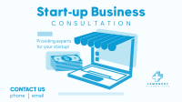 E-commerce Business Consultation Facebook Event Cover Design