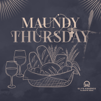 Maundy Thursday Supper Instagram post Image Preview