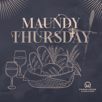 Maundy Thursday Supper Instagram post Image Preview