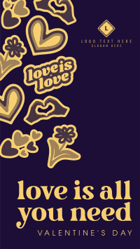 Valentine Love Facebook Story Design