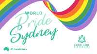 Sydney Pride Flag Facebook event cover Image Preview