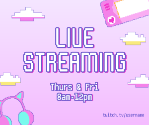 New Streaming Schedule Facebook post Image Preview