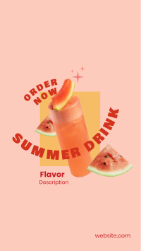 Summer Drink Flavor  Facebook story Image Preview