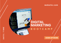 Digital Marketing Bootcamp Postcard Design