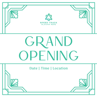 Grand Opening Art Deco Instagram post Image Preview