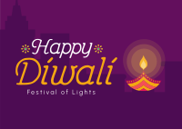 Diwali Celebration Postcard Design