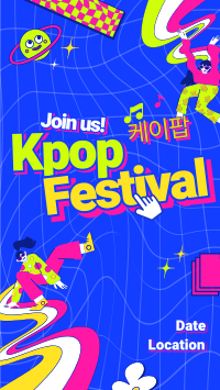 Trendy K-pop Festival TikTok Video Design