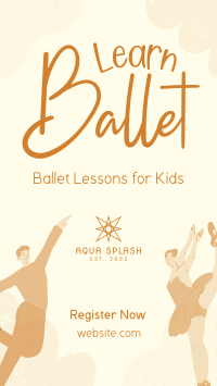 Kids Ballet Lessons TikTok Video Image Preview