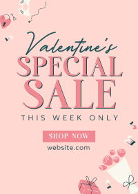 Valentines Sale Deals Poster Design