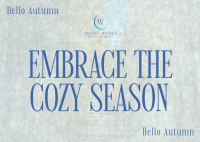 Cozy Autumn Season Postcard Image Preview