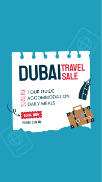 Dubai Travel Destination Instagram Story Design