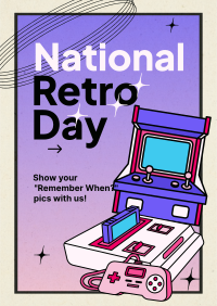 Unique Retro Day  Flyer Design