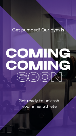 Fitness Gym Opening Soon Instagram story Image Preview