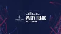 Party Music Remix YouTube Banner Image Preview