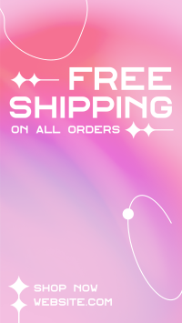 Minimal and Gradient Shipping TikTok video Image Preview