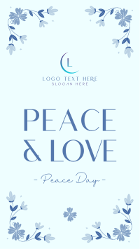 Floral Peace Day Facebook Story Preview