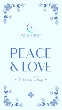 Floral Peace Day Facebook Story Image Preview