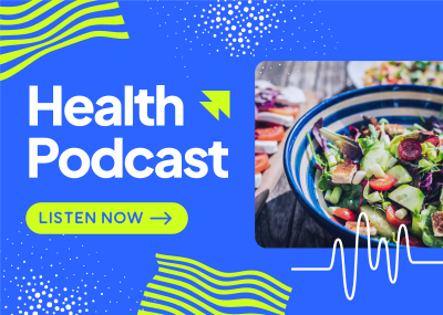 Health Podcast Postcard Image Preview