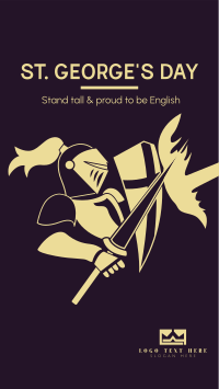 St. George's Battle Knight Facebook Story Design
