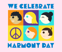 Tiled Harmony Day Facebook Post Design