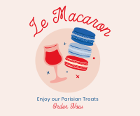 French Macaron Dessert Facebook post Image Preview