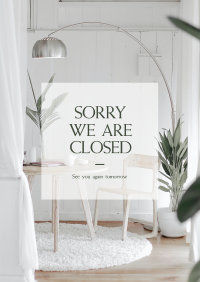 Sorry We Are Closed Flyer Design