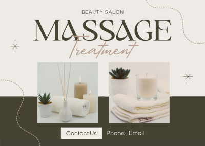 Beauty Salon Service Postcard Image Preview
