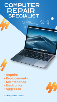 Computer Repair Specialist Instagram story Image Preview