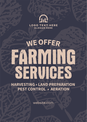 Rustic Farming Services Poster Image Preview