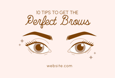 Beautiful Brows Pinterest board cover Image Preview