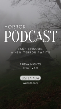 Horror Podcast Instagram Story Design